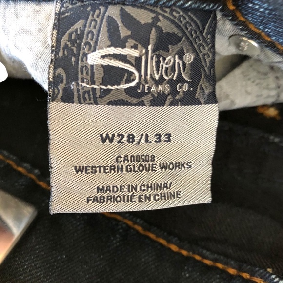 Silver Jeans Aiko Bootcut Size 28 Dark Wash Y2K - Picture 15 of 16